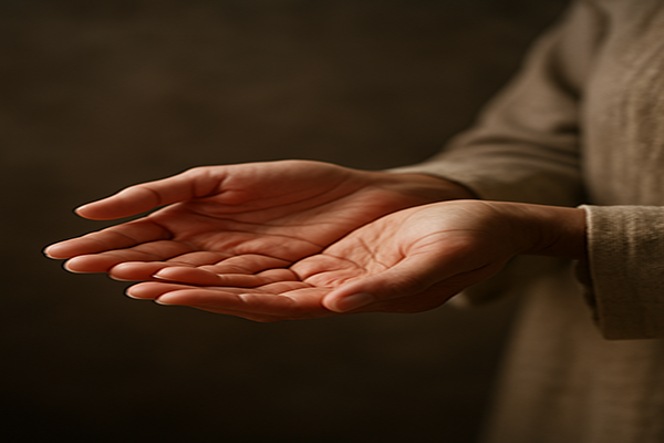 Ouvre tes mains, pas pour prendre, mais pour accueillir